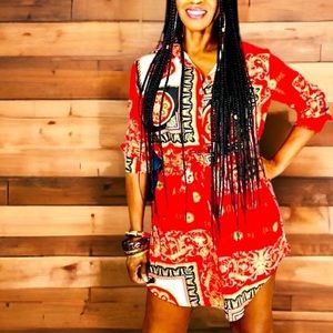 Sext long sleeve shirt dress